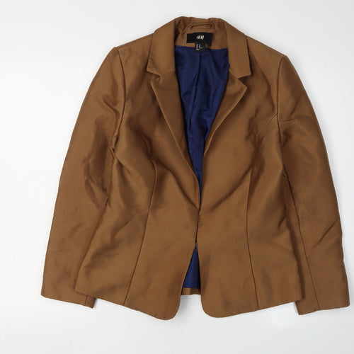 H&M Women's Brown Blazer, Size 12, Classic Fit