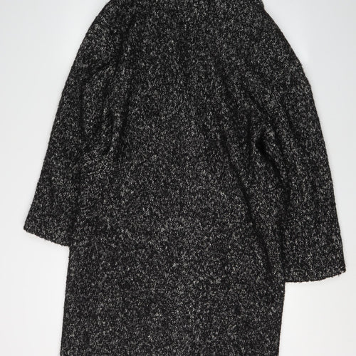 Zara Women's Black Mid-Length Pea Coat, Size XS