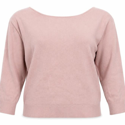 Nasty Gal Women's Pink Boat Neck Pullover Jumper L