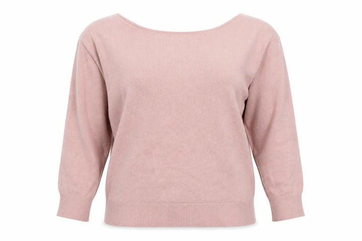 Nasty Gal Women's Pink Boat Neck Pullover Jumper L