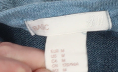 H&M Women's Blue Cotton Cardigan Size 12