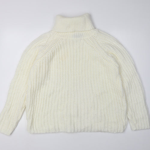 PrettyLittleThing Women's White Pullover Jumper M