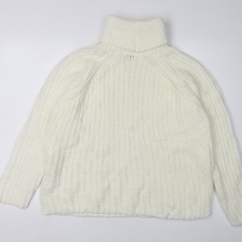PrettyLittleThing Women's White Pullover Jumper M