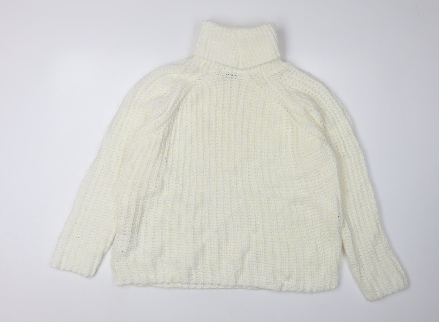 PrettyLittleThing Women's White Pullover Jumper M