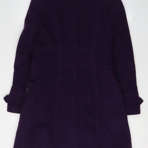 Next Women Purple Wool Overcoat Size 10