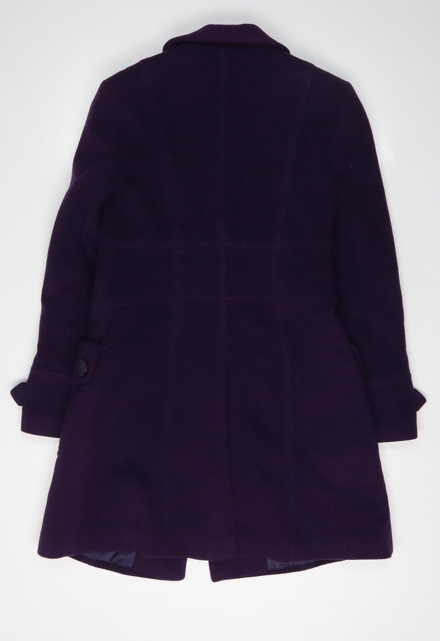Next Women Purple Wool Overcoat Size 10