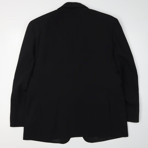 Greenwoods Classic Men's Black Blazer, Size 42R, Shawl Lapel