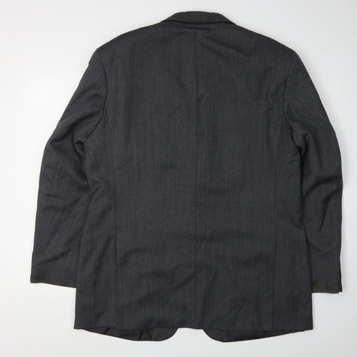 Marks and Spencer Men's Grey Blazer, Size 44R, Vintage