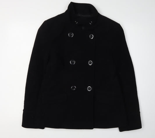 Florence + Fred Women's Black Pea Coat Size 12