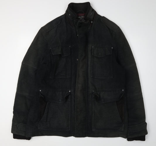 Next Men's Black Military Jacket XL