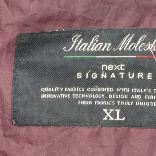 Next Men's Black Military Jacket XL