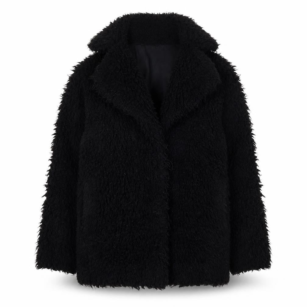 Front view of Topshop Women's Black Basic Jacket, size 6