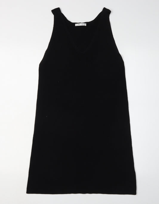 Artigiano Women's Black Midi Sleeveless Slip Dress Size 10