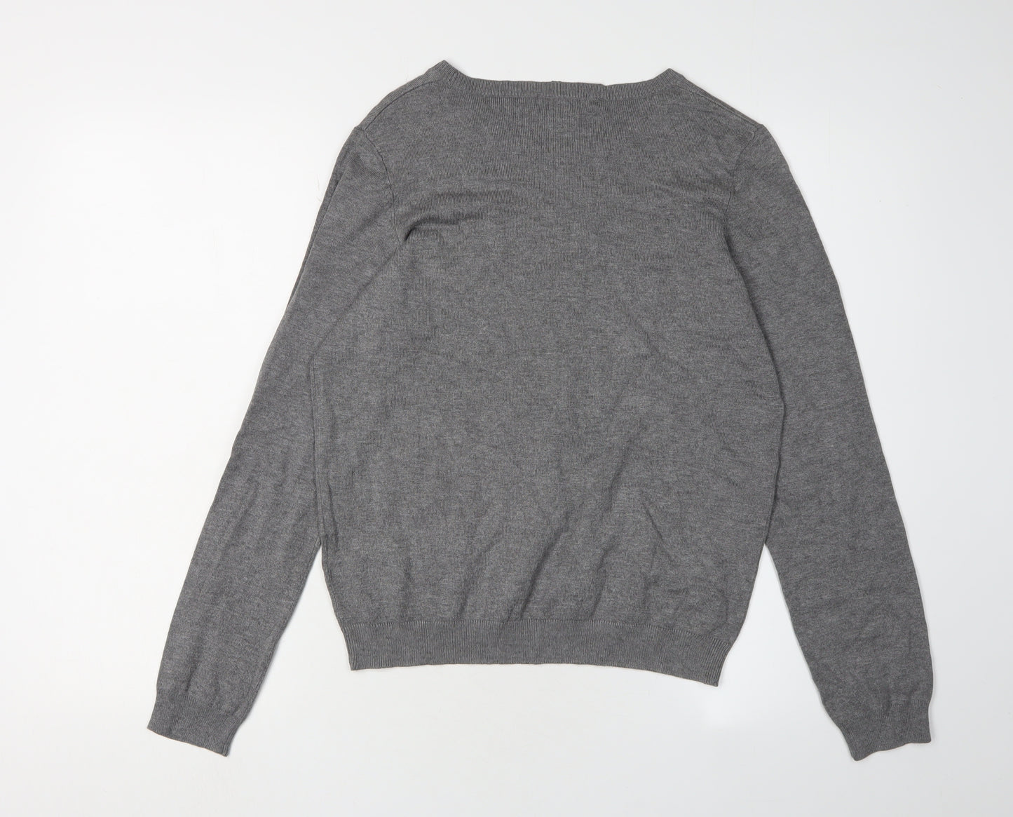 H&M Women's Grey Pullover Jumper, M, Crew Neck