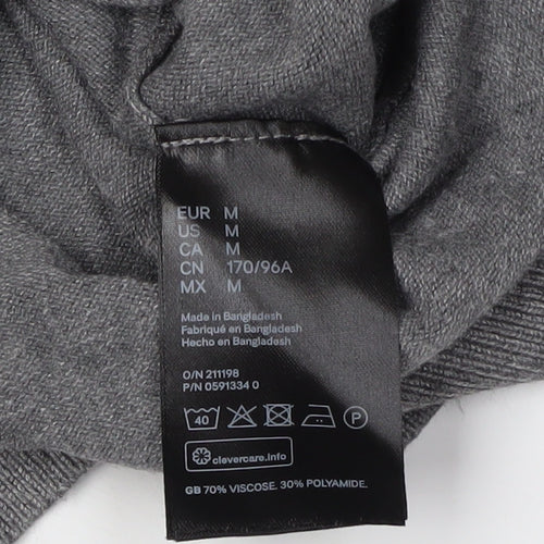 H&M Women's Grey Pullover Jumper, M, Crew Neck
