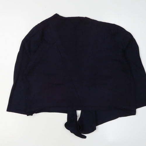 Collection by First Avenue Women's Blue Wrap Jumper, Size M