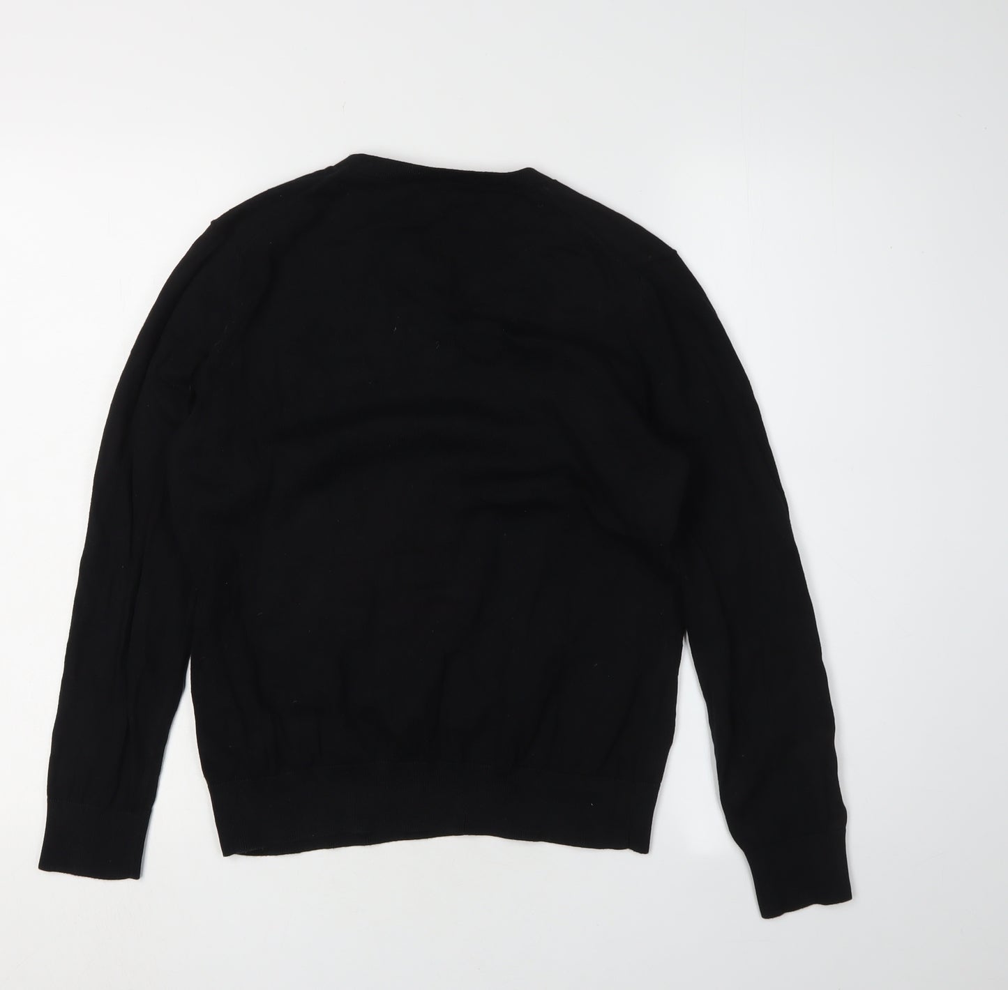 Uniqlo Women's Black V-Neck XL Knit Jumper