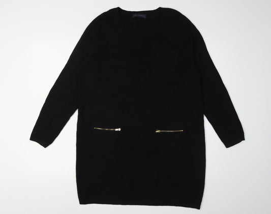 Marks and Spencer Women's Black Jumper Dress 14