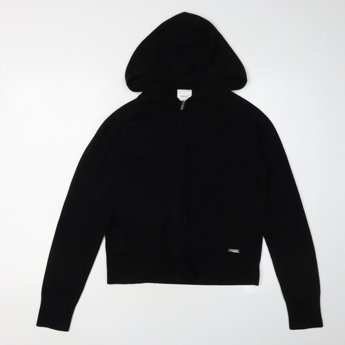 Next Women's Black Full Zip Hooded Jumper Size 14