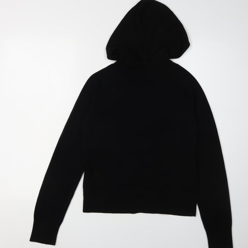 Next Women's Black Full Zip Hooded Jumper Size 14