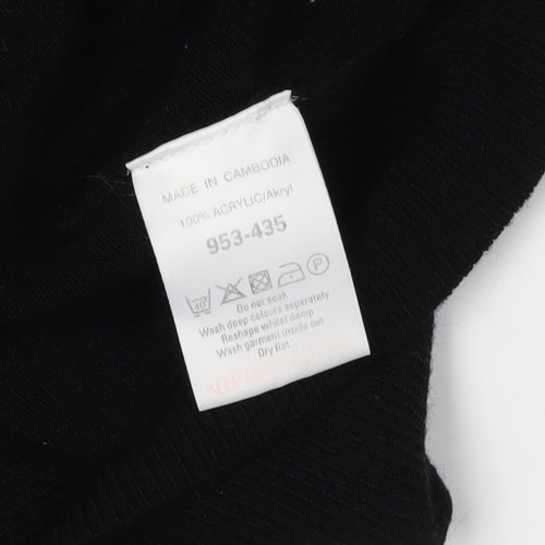 Next Women's Black Full Zip Hooded Jumper Size 14