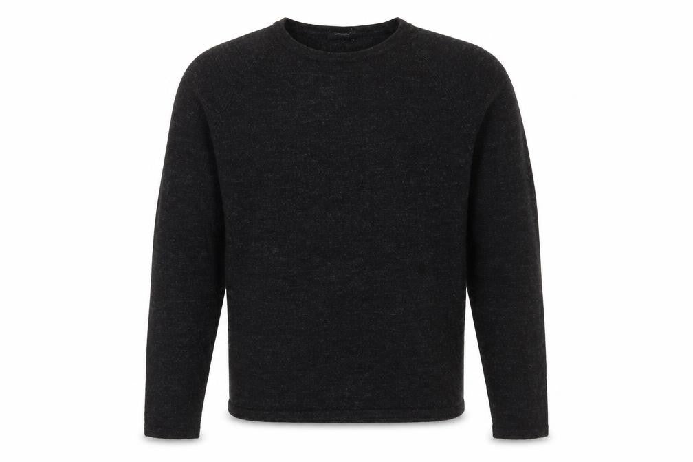 Front view of Dunnes Men's Black jumper, size S