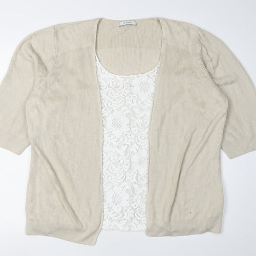 Marks and Spencer Women’s Beige Cardigan Size 22