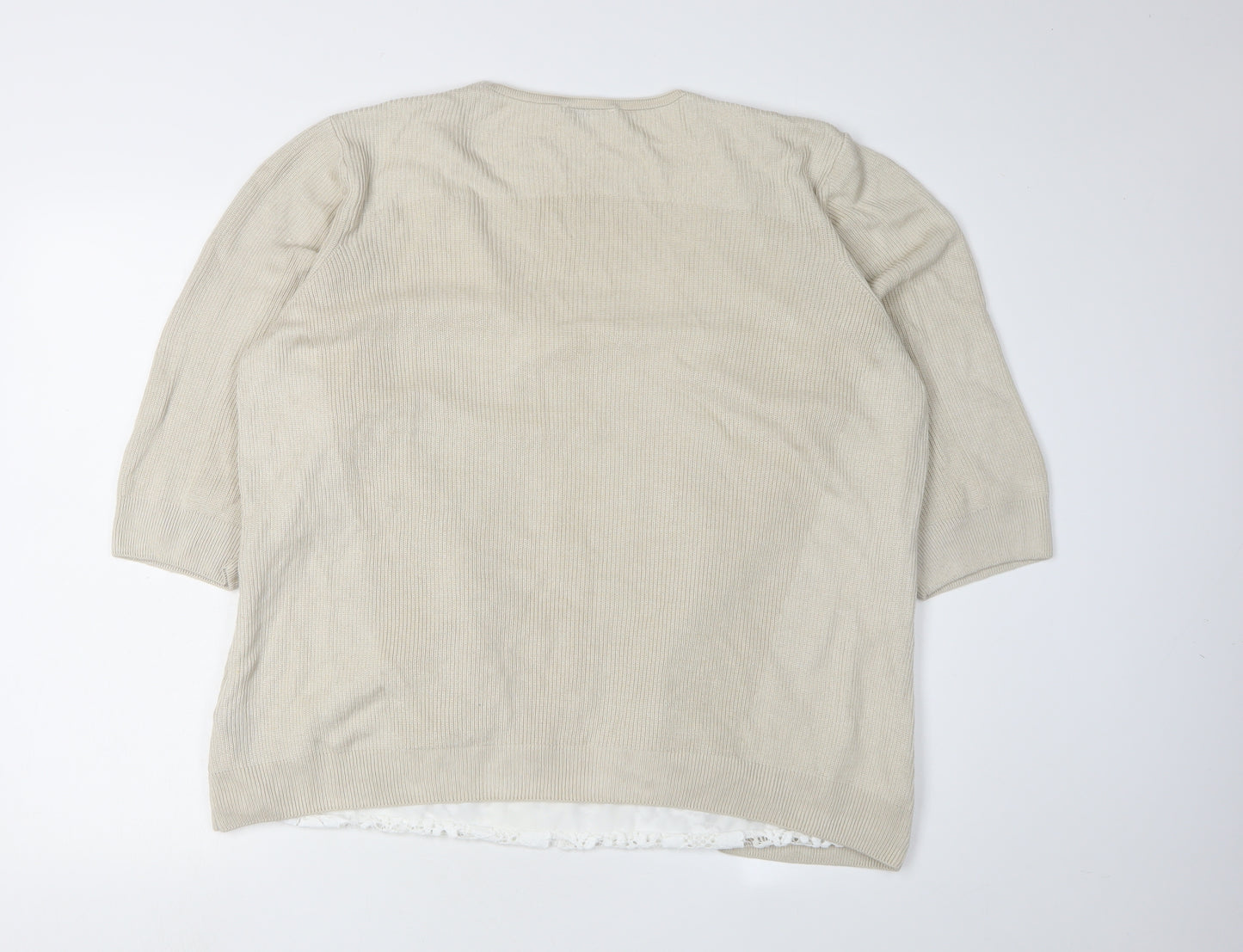 Marks and Spencer Women’s Beige Cardigan Size 22