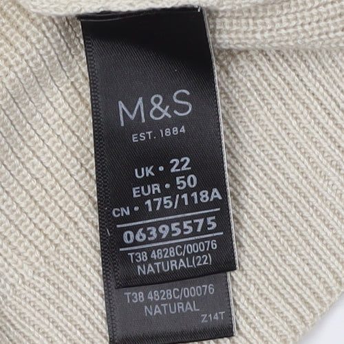 Marks and Spencer Women’s Beige Cardigan Size 22