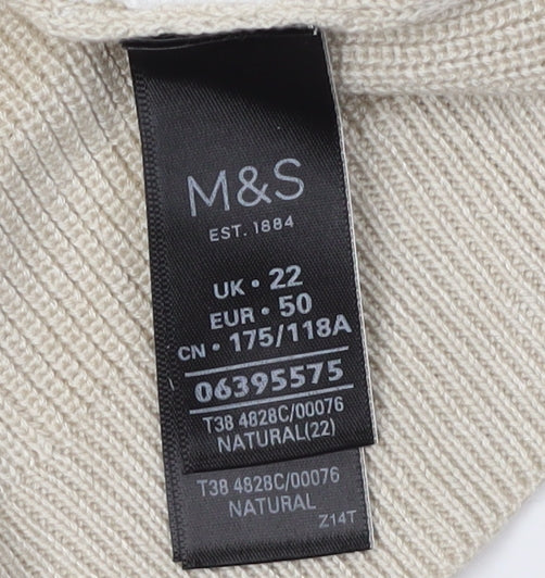 Marks and Spencer Women’s Beige Cardigan Size 22