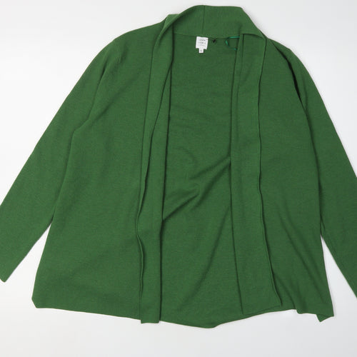 John Lewis Women's Green Long Sleeve Cardigan Size 12