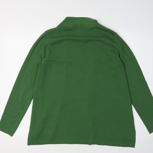 John Lewis Women's Green Long Sleeve Cardigan Size 12
