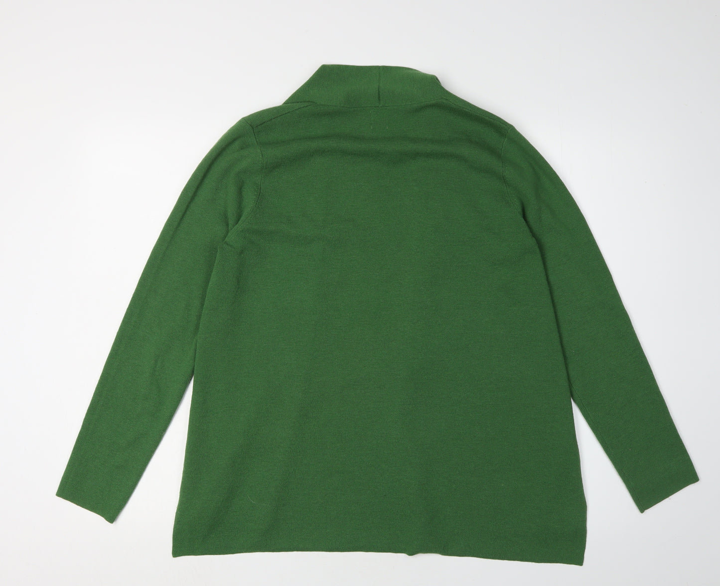John Lewis Women's Green Long Sleeve Cardigan Size 12