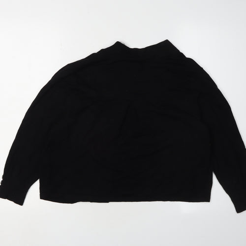 Wallis Women's Black Cardigan M Viscose Knit Long Sleeve