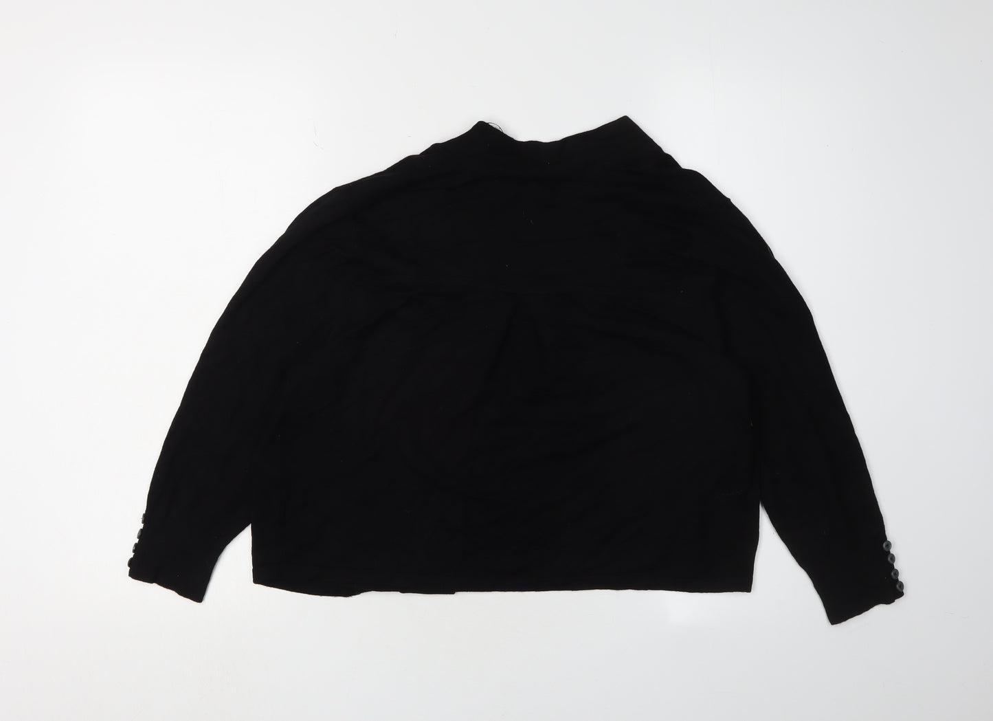 Wallis Women's Black Cardigan M Viscose Knit Long Sleeve