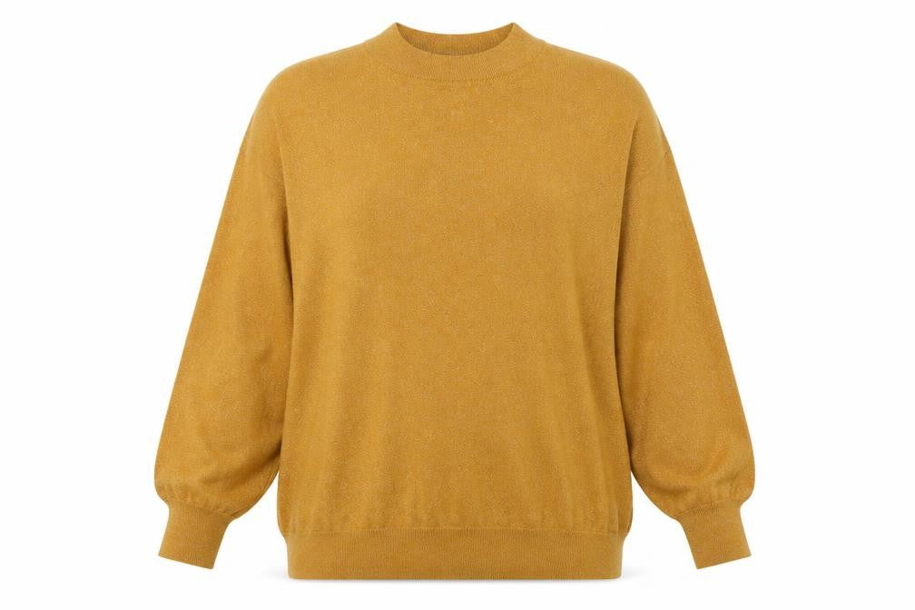 Front view of Marks & Spencer Women's Gold jumper, L