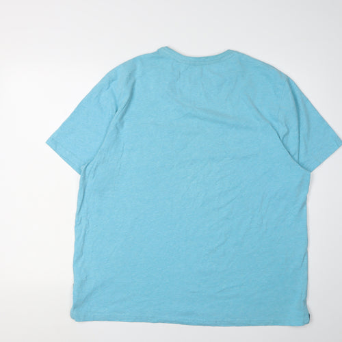 Racing Green Men's Blue XL Cotton Blend T-Shirt