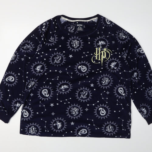 Harry Potter Blue L Pyjama Top Women's Winter