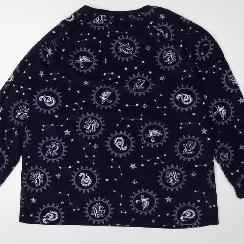 Harry Potter Blue L Pyjama Top Women's Winter