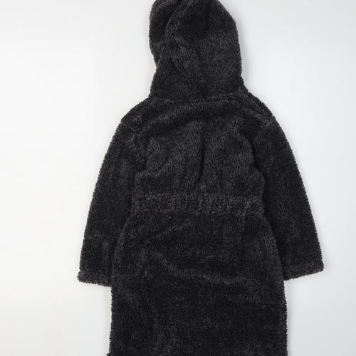 Manchester City Boys Black Robe, Hooded 4-5Y Polyester