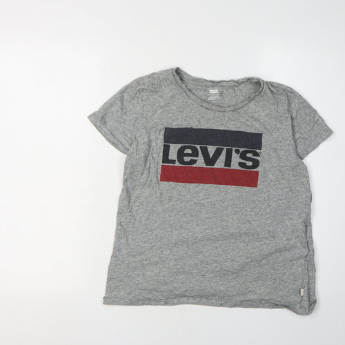 Levi's Unisex Grey Cotton T-Shirt - Size M