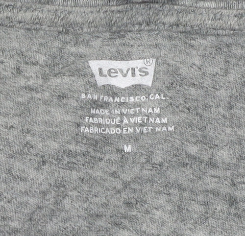 Levi's Unisex Grey Cotton T-Shirt - Size M