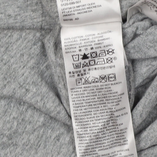 Levi's Unisex Grey Cotton T-Shirt - Size M