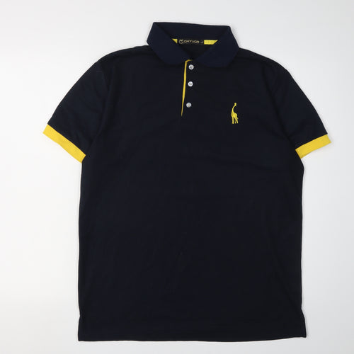 GHYUGR Men's Blue Polo, Size L