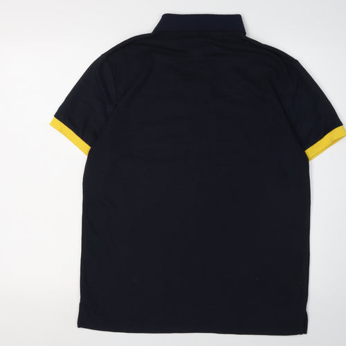 GHYUGR Men's Blue Polo, Size L