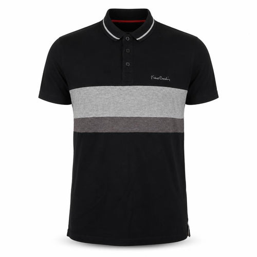 Pierre Cardin Men's Black Colourblock Polo Shirt M