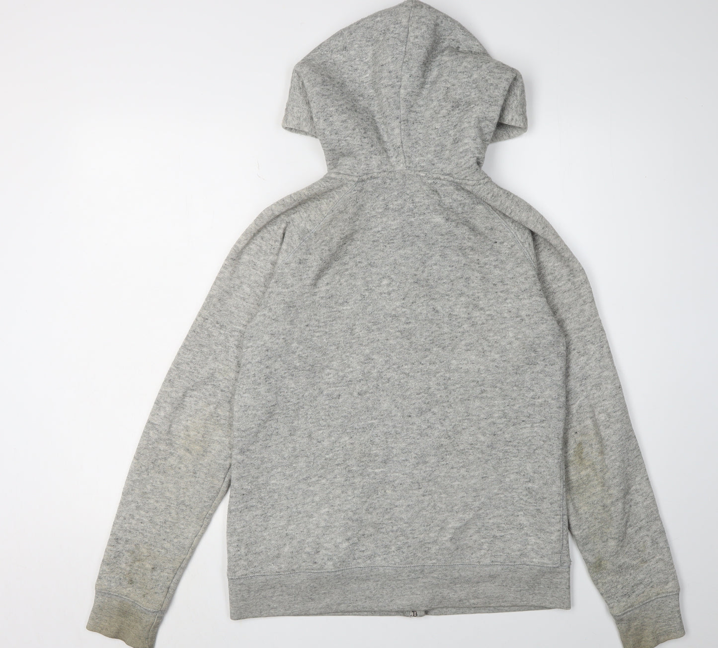 Jack Wills Women's Grey Full Zip Hoodie Size 12