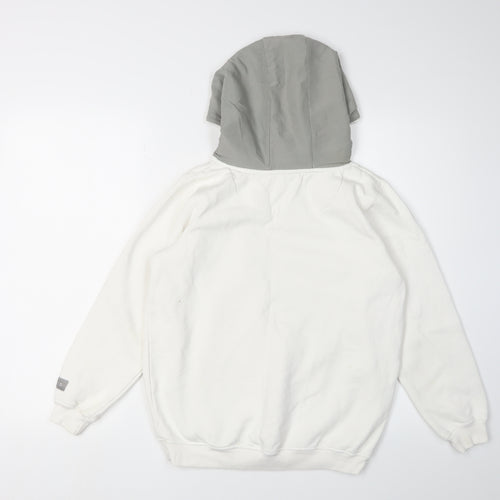 Holyfield Boys White Pullover Hoodie, Size S, Casual Style