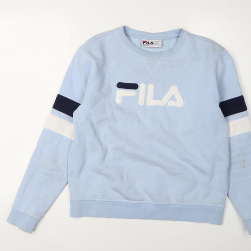 Fila Blue Unisex Adults M Logo Sweatshirt