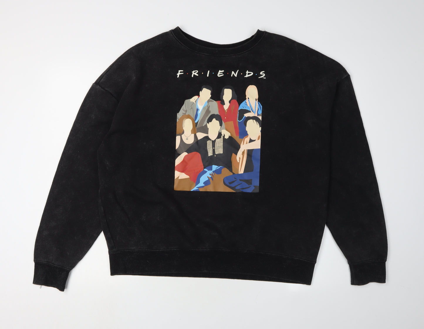 Friends Unisex Adults Black Pullover Sweatshirt L